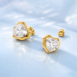 Cupid Glow Diamond Gold Plated Earrings