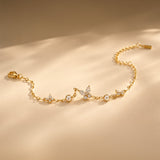 Enchanted Diamond Gold Plated Bracelet