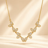 Rosalie Charm Diamond Gold Plated Necklace