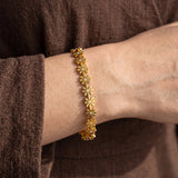 Sun-kissed Petal Gold Plated Bracelet