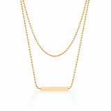 Minimal Layered Gold Plated Necklace