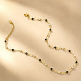 Black Beads Gold Plated Mangalsutra