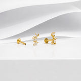 Aurora Leaflet Stud