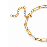 Serena Paperclip Gold Plated Bracelet