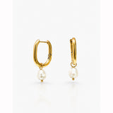 Dangle Pearl Hoop