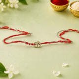 Sacred Om Pearl Bhaiya Bhabhi Rakhi Set