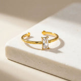 Poise Diamond Gold Plated Ring