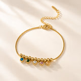 Mosaic Colorful Gold Plated Bracelet