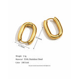 Opulent Curve Gold Plated Hoops