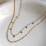 Twinkling Petals Gold-Plated Necklace