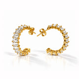 Celine Gold Plated Micro Diamond Earring