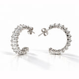 Celine Silver Micro Diamond Earring