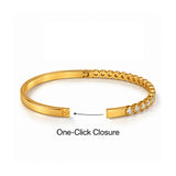 Gold Plated Aurora Diamond Bangle