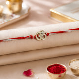 Sacred Om Silver Rakhi