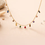 Twilight Colourful Charm Necklace
