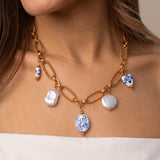 Windswept Charm Gold Plated Necklace