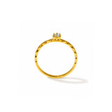 Vine Gold Plated Diamond Ring