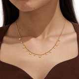 Stellar Kiss Gold Plated Necklace