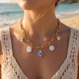 Windswept Charm Gold Plated Necklace