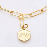 Personalized Compass Charm Bracelet