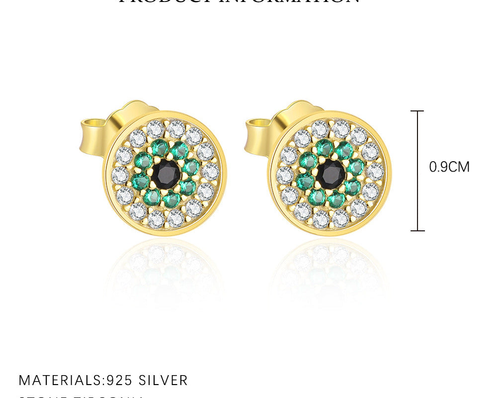 Evil Eye Bloom Stud