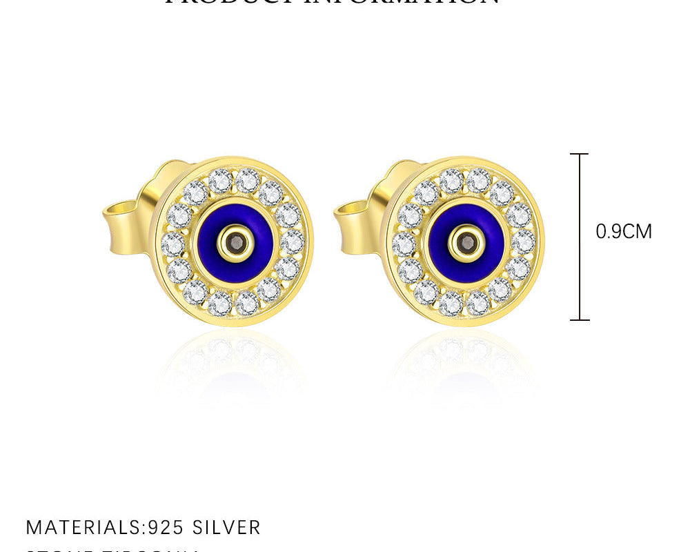 Evil Eye Bloom Stud