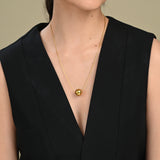 Solar Elegance Gold Plated Necklace