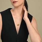 Solar Elegance Gold Plated Necklace