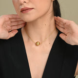 Solar Elegance Gold Plated Necklace