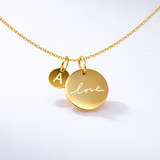 Love & Initial Duo Pendant