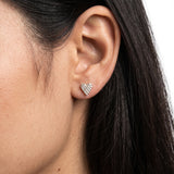 Amora Heart Diamond Studs