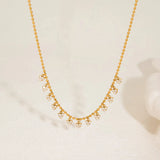 Golden Muse Drop Necklace