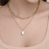 Riverstone Pearl Necklace