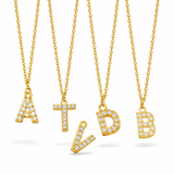 Alphabet Pendant Gold Chain