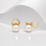 Classic Pearl Drop Gold Plated Earrings