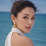 Golden Glow Pearl Drop Earrings