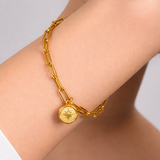 Modern Medallion Bracelet