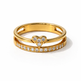 Crystal Heart Ring