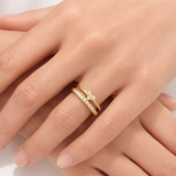Crystal Heart Ring