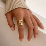 Crystal Multi-Stone Ring