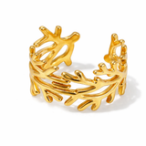 Golden Laurel Ring