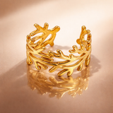 Golden Laurel Ring