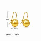 Ultra Light Solar Elegance Gold Plated Earrings