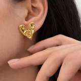 Heart Stud Earrings