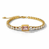 Blush Radiance Tennis Bracelet