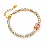 Blush Radiance Tennis Bracelet