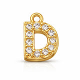 Alphabet Pendant Gold Chain
