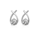 Moissanite XOXO stud earrings