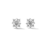 Moissanite Quad Studs