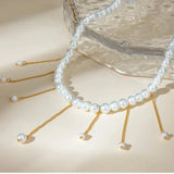 Aurora Pearl Drape Choker